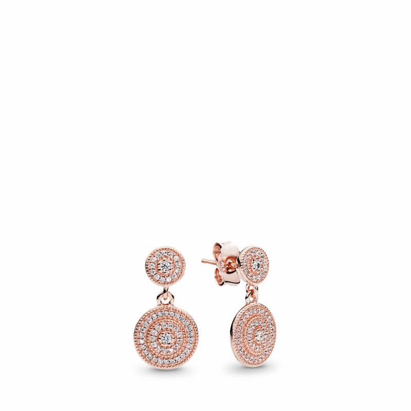 Pandora Rose™ Radiant Elegance Drop Earrings Online NZ (417358-VSF)